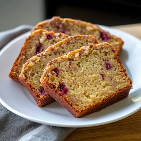 Bananenbrot backen – saftiger Bananenkuchen mit Himbeeren