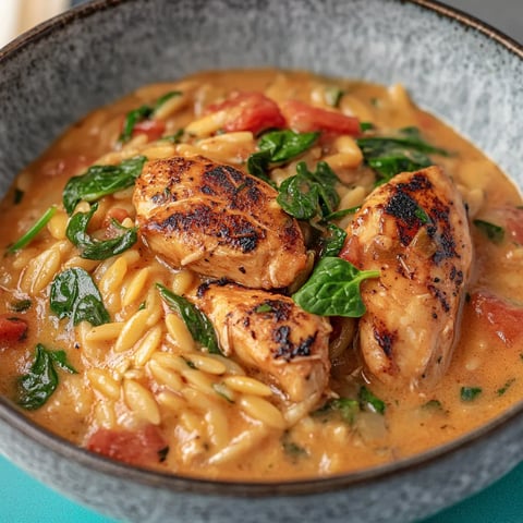 Samtige Orzo-Pfanne in Tomaten-Sahnesoße – Flott & Lecker