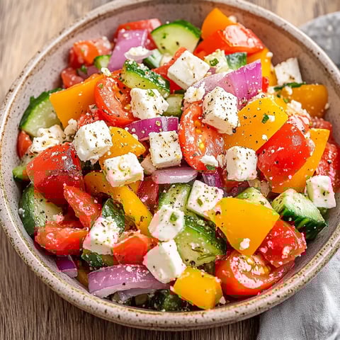 Griechischer Bauernsalat – Einfaches Salat Rezept