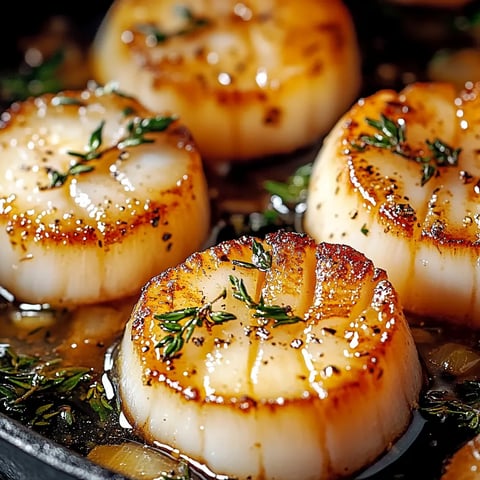Eine Pfanne mit gekochten Muscheln und frischen Kräutern.