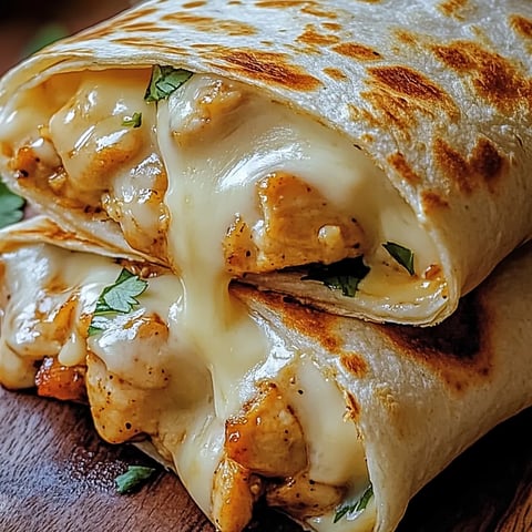 Der Hähnchen-Wrap ist ein köstlicher Imbiss!