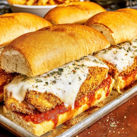 Parmesan Hähnchen Sandwiches