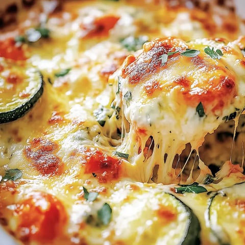 Zucchini überbacken mit Käse