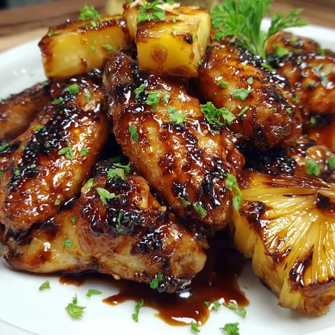 Ananas Hähnchenflügel