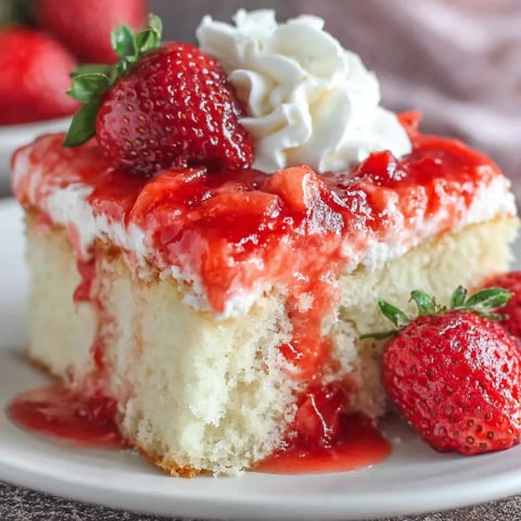 Erdbeer Kuchen Anschnitt