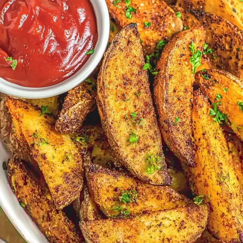 Kartoffelspalten Heißluftfritteuse