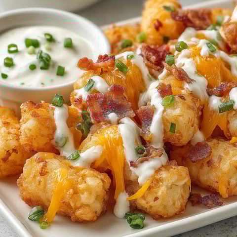 Tater Tots voll belegt