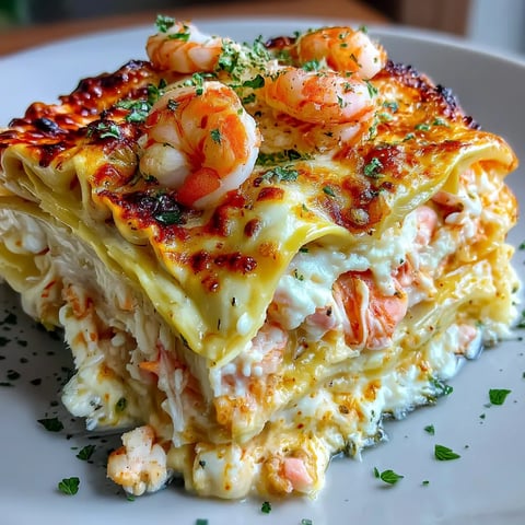 Garnelen Krabben Lasagne