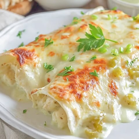 Weiße Huhn Enchiladas