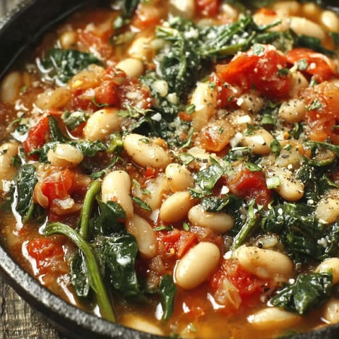 Mediterrane Bohnen mit Gruenzeug