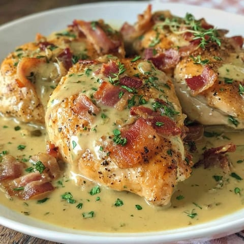 A plate of chicken covered in gravy.