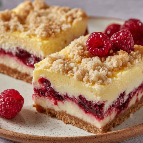 A slice of cheesecake with raspberries on top.