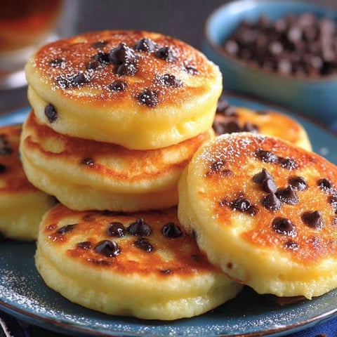 Joghurtpfannkuchen mit Schokoladenstückchen - Fluffiger geht's nicht!