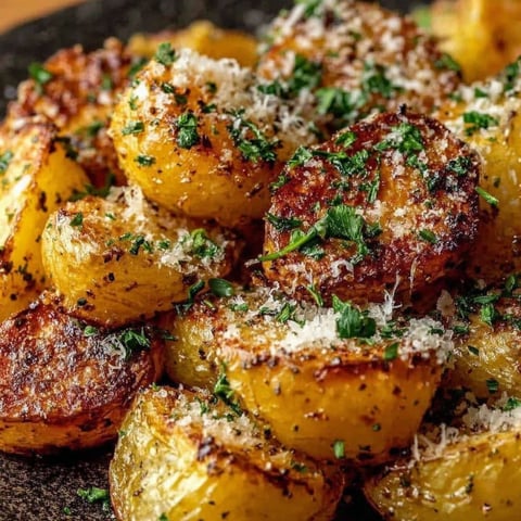 Parmesan Kartoffeln aus dem Ofen.
