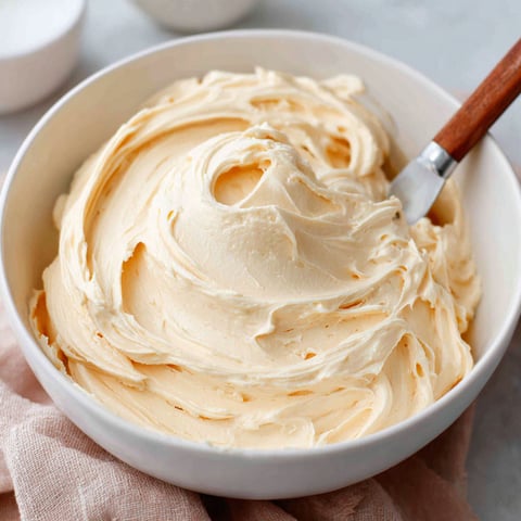 A bowl of French buttercream.