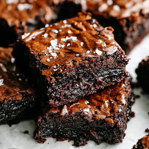 A close up of a delicious one bowl brownie.