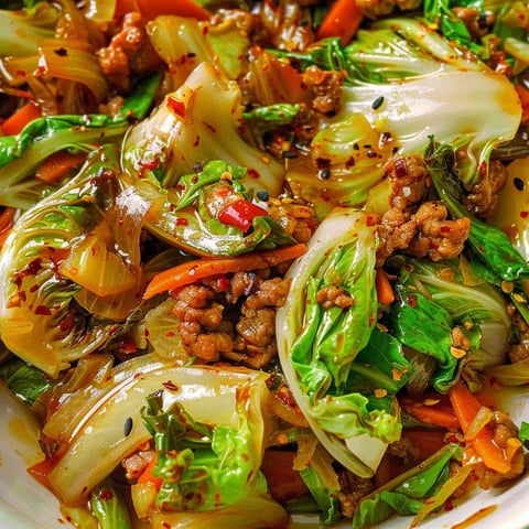 A plate of food with meat and vegetables.