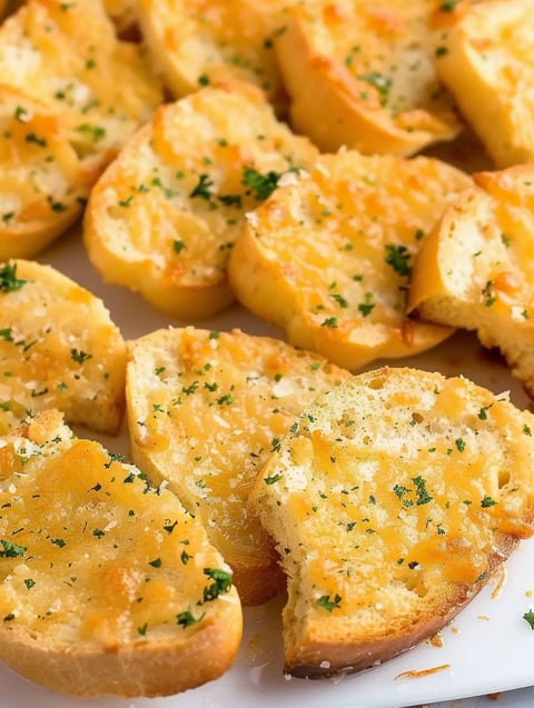 A plate of party puffs with cheese and herbs.