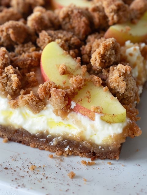 A slice of Spekulatius-Streuselkuchen.